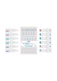 Resim Markör Üç Boyutlu Çift Çizgi Twın Uç 6 Renk Set F1533 Mavi 