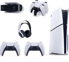 Resim Sony Playstation 5 Slim Standart Edition 1TB+ 2.DualSense +3D Kulaklık + Şarj+Kamera(İthalatçı Garantili) 