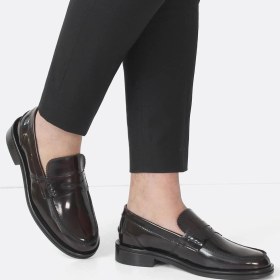 Resim Celal Gültekin Erkek Bordo Açma Deri Loafer 