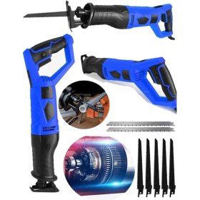 Resim İyisi Yok Alman Turbo Devir Ayarlı Tuğla Beton Kemik Kesme Elektrikli Tilki Kuyruğu Makinesi Mavi 