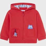 Resim Mayoral Erkek Bebek Kapşonlu Ceket - Mayoral - Kırmızı - 18-ay - 1448-kırmızı-18-ay Kırmızı 