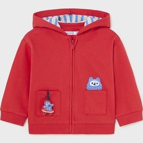 Resim Mayoral Erkek Bebek Kapşonlu Ceket - Mayoral - Kırmızı - 18-ay - 1448-kırmızı-18-ay Kırmızı 