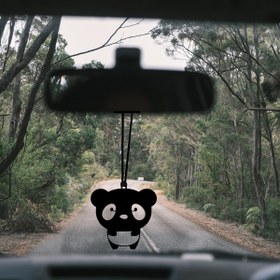 Resim VELUX HOME Araba Dikiz Aynası Süsü Panda Logosu Metal 