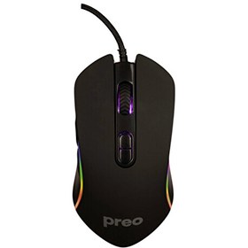 Resim MG15 Rgb Led 7 Makro Atama 6400 DPI Kablolu Gaming Mouse Preo