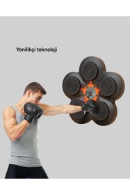 Resim ZERO LAND SNMSWRLD Evde Fitness İçin Akıllı Boks Makinesi Işıklı Vuruş (124528) Noktalı Bluetoothlu 