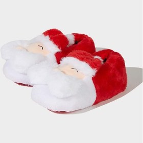 Resim Defacto Kadın Yılbaşı Temalı Düz Taban Panduf F1611ax25wnwt1 Beyaz-wt1 