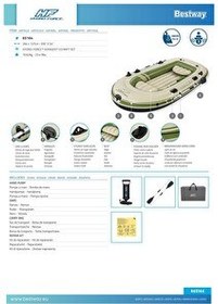 Resim Bestway Hydro-Force Voyager X3 Raft Bej Şişme Bot Sei 