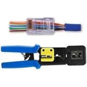 Resim Yeni Nesil Rj45 Ağ Pensesi + 50 Adet Yeni Nesil Cat5/Cat6 Jack 