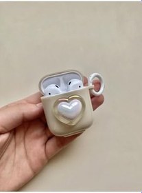 Resim Gritty 2. Nesil İle Uyumlu Kalpli Kulaklık Kılıfı, Bej 
