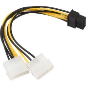 Resim Prettiya 8 Pin (6pin + 2pin) Çift 4 Pin Grafik Kartı Güç Kaynağı Kablosu 7 Inç (Yurt Dışından) 