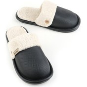 Resim Gezer 13577 Eva İçi Kürklü Islak Zemin Kışlık Ev Bahçe Kadın Terliği Çok Renkli 