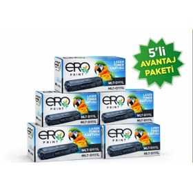 Resim ero-print Samsung Xpress SL-M2022 / 2022w Çipli Muadil Toner - 1500 Sayfalık - 5'li Avantaj Paket 