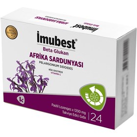 Resim İmubest Beta Glukan Afrika Sardunyası Pastil 24 Adet 