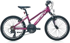 Resim Carraro Force 201 250H 21V VFren Çocuk Bisikleti Mürdüm Pembe 