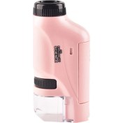 Resim Perfect Mini El Mikroskop 60X-120X Çocuklar Için Deneyler Hayvanlar Bitkiler Pembe (Yurt Dışından) 