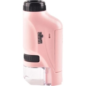 Resim Perfect Mini El Mikroskop 60X-120X Çocuklar Için Deneyler Hayvanlar Bitkiler Pembe (Yurt Dışından) 