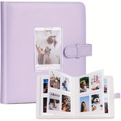 Resim Mini Film için 272+1 Cep PU Deri Fotoğraf Albümü - 7.62cm Resim Boyutu, Güvenli Kapak Kapatmalı Dayanıklı Yapay Deri, Ev Dekorasyonu Hafıza Düzenleyici, Pürüzsüz Yüzey 