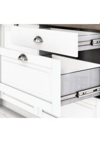 Resim Samet Galvan Teleskopik Frenli Çekmece Rayı 46 x 400 CM Gri 