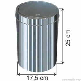 Resim Dokunmatik 1320 Model Çöp Kovası 5 Litre-itme Kapaklı 