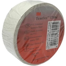Resim 3M Temflex 1300e Beyaz Bant - 1Adet 