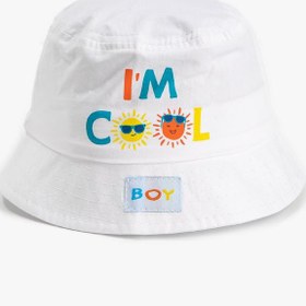 Resim Erkek Çocuk Baskılı Bucket Şapka Pamuklu Yaz Temalı 
