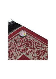 Resim Kıbleyi Gösteren Pusulalı Kırmızı Seccade Kırmızı 