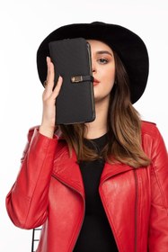 Resim Gondol Hmx Mıknatıslı Büyük Boy Lüks El Cüzdanı Hmx.310 