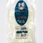Resim STOREMAX 3,6x150 Beyaz Kablo Bağı & Plastik Kelepçe & Kelepçe 100 Adet (paket) 1182297 