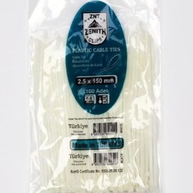 Resim STOREMAX 3,6x150 Beyaz Kablo Bağı & Plastik Kelepçe & Kelepçe 100 Adet (paket) 1182297 