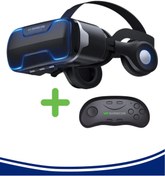 Resim VR Shinecon G02ed 3d Kulaklıklı Sanal Gerçeklik Gözlüğü 4.7-6.6 Inç Akıllı Telefonlarla Panoramik 