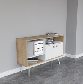 Resim lagomood Irony Maxi Ofis Takımı Beyaz Meşe 