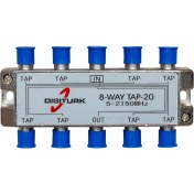 Resim DIGITURK 5-2150 MHZ 20DB 8 YOLLU TAP SWITCH 1/8 SPLITTER 