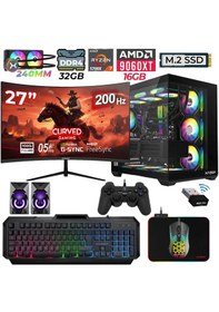 Resim Xaser Nova X40 R7-5700X 32 GB 1 TB M.2 NVMe SSD 16 GB RX9060XT 27" Free Dos Masaüstü Oyuncu Bilgisayarı 