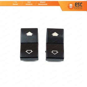 Resim Bmw E39 E38 için 2 Adet Pencere Düğmesi Kapağı 61316904309 N11.1823 