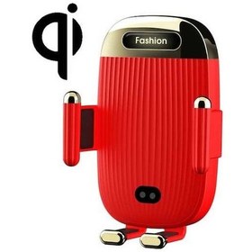Resim Createtech Tutucu, Telefon Sones Şarj S18 Renk: Kırmızı Kablosuz Araç Aleti 15w Un Std 