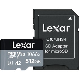 Resim Lexar 512GB High-Performance 1066X 160-120MB/S Micro SDXC Hafıza Kartı 