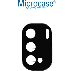 Resim Microcase Xiaomi Poco M3 Pro Uyumlu Kamera Lens Koruma Halkası - Kapalı Tasarım Siyah 