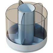 Resim Ganzhoushop Masa İçin 6 Yuvalı Kalemlik, 360 Derece Dönebilen Kalemlik 