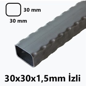 Resim İzli 2mt 30 X 30 X 1,5 Mm Kutu Profil Boru Metal 30x30x1,5 Demi 