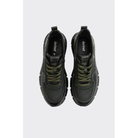 Resim Derinet Hakiki Deri Bağcıklı Erkek Sneaker 