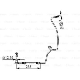 Resim BOSCH 1987481338 FREN HORTUMU; ARKA. 233.00 MM 