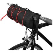 Resim Monyee Kırmızı Bisiklet Tutamak Çantası, 2.5l Kapasite, 24x10cm, 120g, Çok Amaçlı Taşıma Kırmızı 