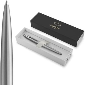 Resim PARKER Jotter XL tükenmez kalem, tek renkli, paslanmaz çelik, orta kalem ucu, mavi mürekkep, hediye kutusu 