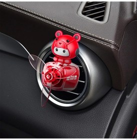 Resim Pervaneli Klima Süsü Oto Koku Klipsi Kırmızı Pilot Hava Ferahlatıcı Maskot 1 Adet 