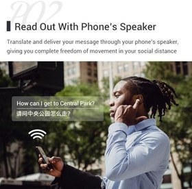 Resim M6 Dil Tercüman Kulaklıkları, Bluetooth 5.0 HiFi Stereo Kulaklık Desteği 71 Dil 56 Aksan, Simultane Çeviri İş Seyahati Için Akıllı Ses Tercümanı 