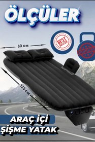 Resim Xolo Tesla Sedan Modellere Uyumlu Araç Içi Şişme Yatak Iki Yastıklı, Araba Seyahat Ve Kamp Yatağı 