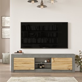 Resim Luvio Tv Ünitesi Sehpası 160CM Keçe-Beton LV12-KR 