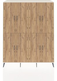 Resim Kronos Gardrop 8 Raflı 8 Kapaklı 176x59x221 Aytaşı-çam Çam 