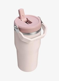 Resim Stanley IceFlow Flip Straw Tumbler Pipetli Termos Bardak, Pembe Kuvars (Rose Quartz), 0.60 Litre 