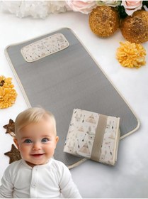 Resim STOREMAX Fulia Elegance Bebek Alt Açma Örtüsü Minderi, Alt Değiştirme Minderi, Süngerli Ped, Aktivite Örtüsü, 